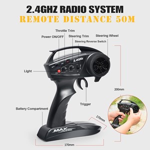 ماشین کنترلی شارژی جیپ آفرود مقیاس 1:10 HB Toys مدل ZP1005_اسباب بازی