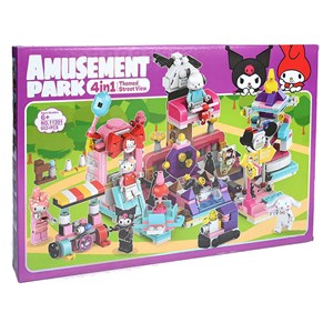 لگو شهر بازی 902 قطعه کرومی، پارک تفریحی سانریو 4 در 1 مدل 11201_اسباب بازی