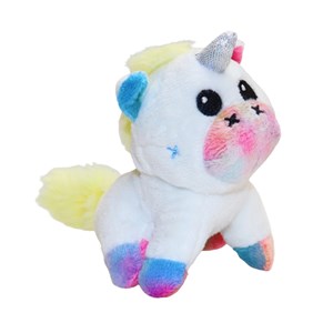 عروسک پولیشی اورجینال اسب تک‌ شاخ با 4 بچه_اسباب بازی