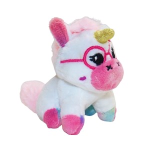 عروسک پولیشی اورجینال اسب تک‌ شاخ با 4 بچه_اسباب بازی