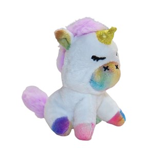 عروسک پولیشی اورجینال اسب تک‌ شاخ با 4 بچه_اسباب بازی