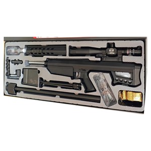 تفنگ اسباب بازی شارژی تیر ژله ای اسنایپر با گلنگدن متحرک و دوربین مدل HD712E_اسباب بازی