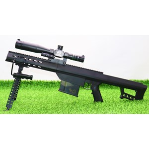 تفنگ اسباب بازی شارژی تیر ژله ای اسنایپر با گلنگدن متحرک و دوربین مدل HD712E_اسباب بازی