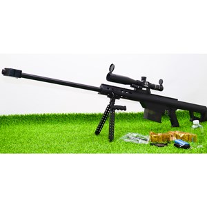 تفنگ اسباب بازی شارژی تیر ژله ای اسنایپر با گلنگدن متحرک و دوربین مدل HD712E_اسباب بازی