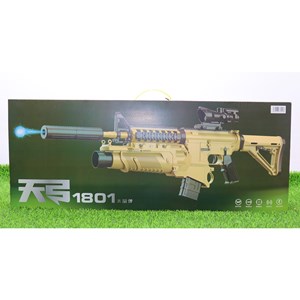 تفنگ اسباب‌ بازی شارژی تیر ژله‌ ای دو حالته با دوربین مدل 1801_اسباب بازی