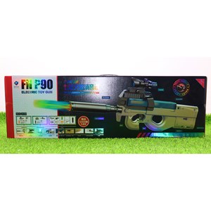 تفنگ اسباب‌ بازی شارژی تیر ژله‌ ای با نور LED و صدای شلیک مدل FNP90 SY509C_اسباب بازی