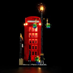 لگو کریتور تلفن قرمز لندن چراغدار 1460 قطعه مدل Red London Telephone Box 14607_اسباب بازی