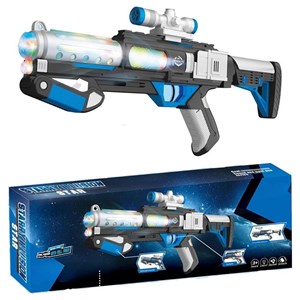 تفنگ اسباب بازی موزیکال چراغدار طرح فضایی مدل Starry Illusion Star Electric Gun 817_اسباب بازی