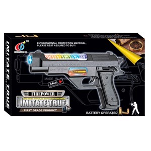 تفنگ اسباب بازی کلت موزیکال و چراغدار مدل Toy Gun 814_اسباب بازی