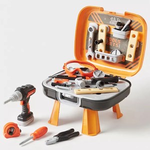 ست جعبه ابزار طرح چمدانی پایه دار 5 کاره مدل Tool Playset 778_اسباب بازی