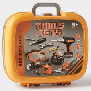 ست جعبه ابزار طرح چمدانی پایه دار 5 کاره مدل Tool Playset 778_اسباب بازی