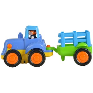 بسته دو عددی ماشین اسباب بازی تراکتور و بیل مکانیکی هولی تویز مدل Hola Toys 326_اسباب بازی