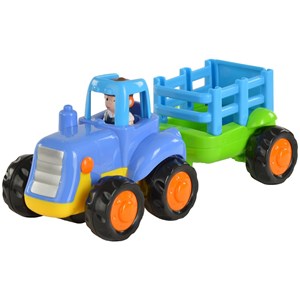 بسته دو عددی ماشین اسباب بازی تراکتور و بیل مکانیکی هولی تویز مدل Hola Toys 326_اسباب بازی