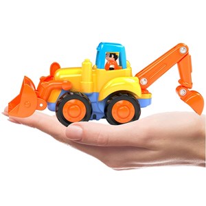 بسته دو عددی ماشین اسباب بازی تراکتور و بیل مکانیکی هولی تویز مدل Hola Toys 326_اسباب بازی