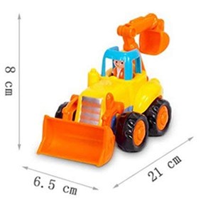 بسته دو عددی ماشین اسباب بازی تراکتور و بیل مکانیکی هولی تویز مدل Hola Toys 326_اسباب بازی