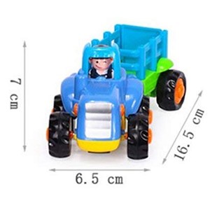 بسته دو عددی ماشین اسباب بازی تراکتور و بیل مکانیکی هولی تویز مدل Hola Toys 326_اسباب بازی