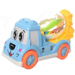 ماشین اسباب بازی کامیون میکسر موزیکال و چراغدار مدل VEHICLE TOY HD9033_اسباب بازی