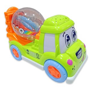ماشین اسباب بازی کامیون میکسر موزیکال و چراغدار مدل VEHICLE TOY HD9033_اسباب بازی