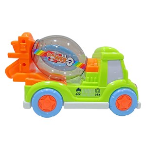 ماشین اسباب بازی کامیون میکسر موزیکال و چراغدار مدل VEHICLE TOY HD9033_اسباب بازی