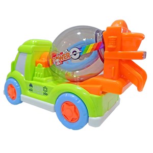 ماشین اسباب بازی کامیون میکسر موزیکال و چراغدار مدل VEHICLE TOY HD9033_اسباب بازی