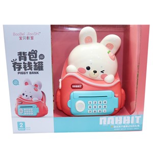 گاوصندوق اثر انگشتی رمز دار باتری خور طرح خرگوش مدل MINI BANK 33822_اسباب بازی