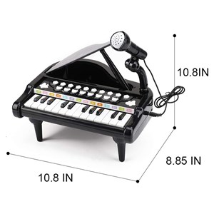 اسباب بازی پیانو آموزشی 24 کلید مدل 1505 مشکی_اسباب بازی