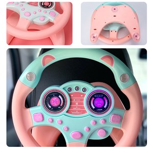 فرمان ماشین موزیکال مدل 1026 صورتی