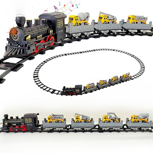 قطار اسباب بازی دودزا با ماشینهای راهسازی مدل 5518