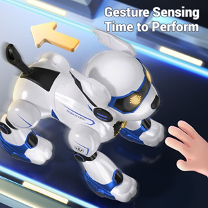 ربات سگ کنترلی رنگ سفید صورتی مدل 3010