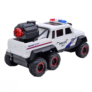 ماشین کنترلی پلیس 6 چرخ سفید مدل 500