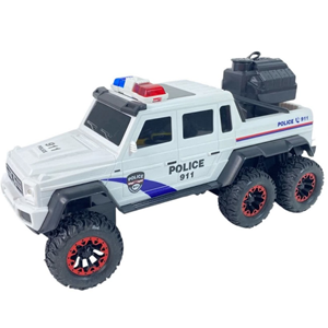 ماشین کنترلی پلیس 6 چرخ سفید مدل 500