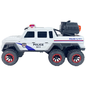 ماشین کنترلی پلیس 6 چرخ سفید مدل 500