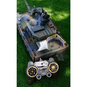  ماشین کنترلی شارژی تانک نظامی تیر پرتاب کن دودزا 1:18 مدل Tank Remote Control LCF 789-3_اسباب بازی