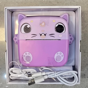 دوربین عکاسی کودک با چاپ فوری طرح گربه