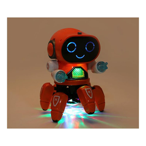 ربات خرچنگی موزیکال و رقصنده رنگ نارنجی مدل 142