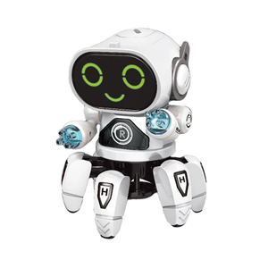 ربات خرچنگی موزیکال و رقصنده رنگ سفید مدل 142