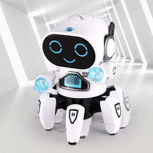 ربات خرچنگی موزیکال و رقصنده رنگ سفید مدل 142