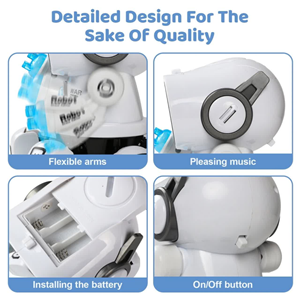 ربات خرچنگی موزیکال و رقصنده رنگ سفید مدل 142