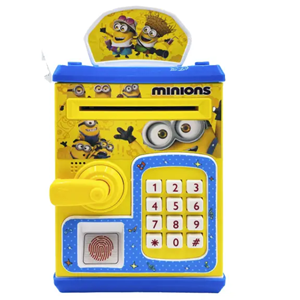 گاوصندوق اثر انگشتی رمز دار باتری خور طرح مینیون مدل 3002