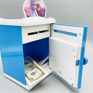 گاوصندوق اثر انگشتی رمز دار باتری خور طرح فروزن مدل 3002