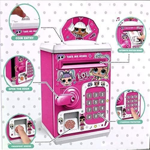 گاوصندوق اثر انگشتی رمز دار باتری خور طرح ال او ال مدل 3002