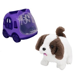 عروسک سگ کنترلی قهوه ای مدل 923