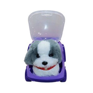 عروسک سگ کنترلی طوسی مدل 923