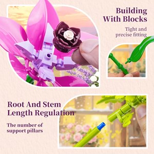 لگو دسته گل رنگی مدل  11304