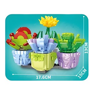 لگو گلدان گل های ساکولنت مدل 1040