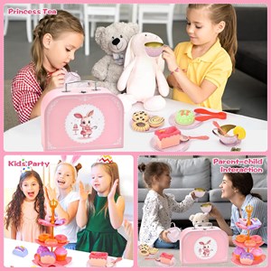 اسباب بازی ست چای خوری فلزی طرح خرگوش مدل 610