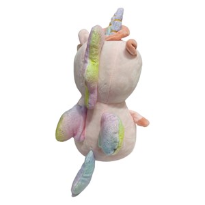 عروسک پولیشی مدل اسب تک شاخ صورتی بالدار ارتفاع 28 سانتی متر Unicorn_اسباب بازی