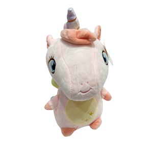 عروسک پولیشی مدل اسب تک شاخ صورتی بالدار ارتفاع 28 سانتی متر Unicorn_اسباب بازی