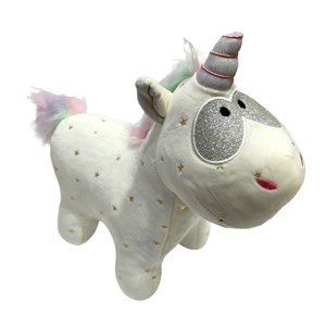 عروسک پولیشی مدل اسب تک شاخ اگنس سفید ارتفاع 28 سانتی متر Unicorn Agnes_اسباب بازی
