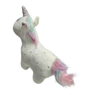 عروسک پولیشی مدل اسب تک شاخ اگنس سفید ارتفاع 28 سانتی متر Unicorn Agnes_اسباب بازی